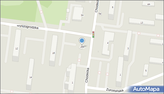 Warszawa, Wyszogrodzka, 16A, mapa Warszawy