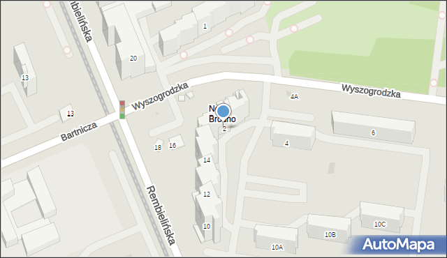 Warszawa, Wyszogrodzka, 2, mapa Warszawy