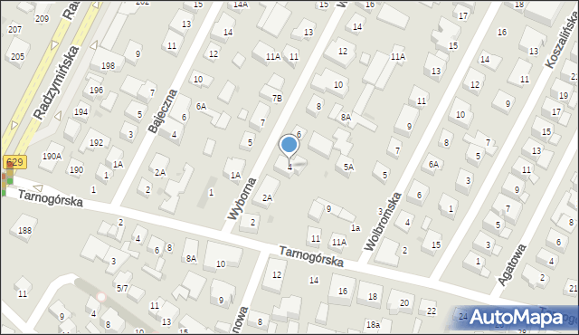 Warszawa, Wyborna, 4, mapa Warszawy