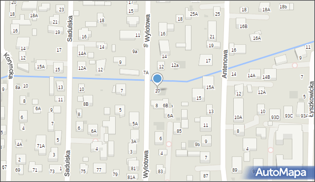 Warszawa, Wylotowa, 10, mapa Warszawy