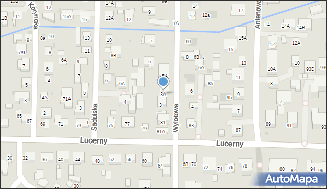 Warszawa, Wylotowa, 3A, mapa Warszawy