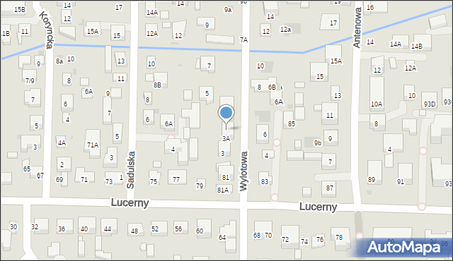 Warszawa, Wylotowa, 3B, mapa Warszawy