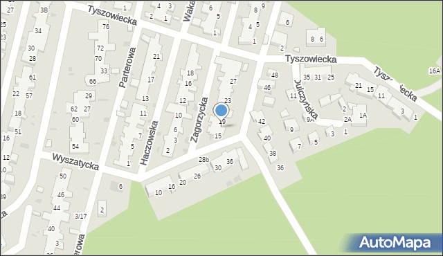 Warszawa, Wyszatycka, 17, mapa Warszawy