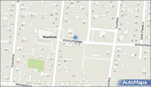 Wasilków, Wyszyńskiego Stefana, ks. kard., 10, mapa Wasilków