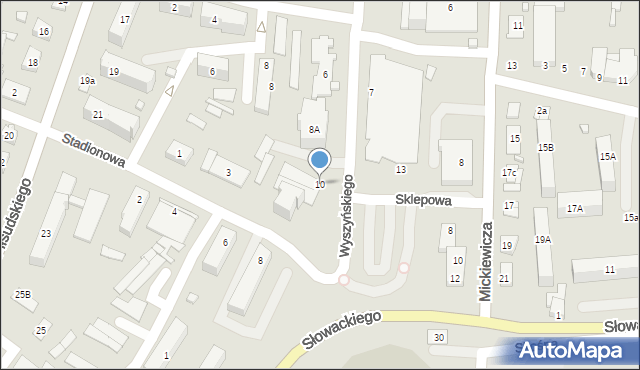 Węgrów, Wyszyńskiego Stefana, ks. kard., 10, mapa Węgrów