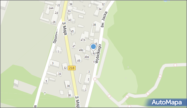 Wejherowo, Wybickiego Józefa, gen., 5, mapa Wejherowo