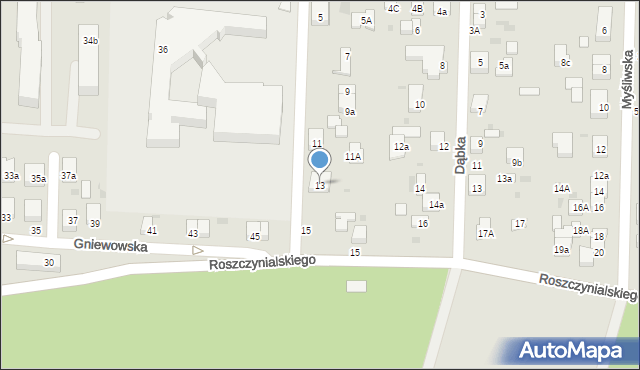 Wejherowo, Wysoka, 13, mapa Wejherowo