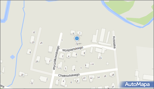 Wejherowo, Wyspiańskiego Stanisława, 5, mapa Wejherowo