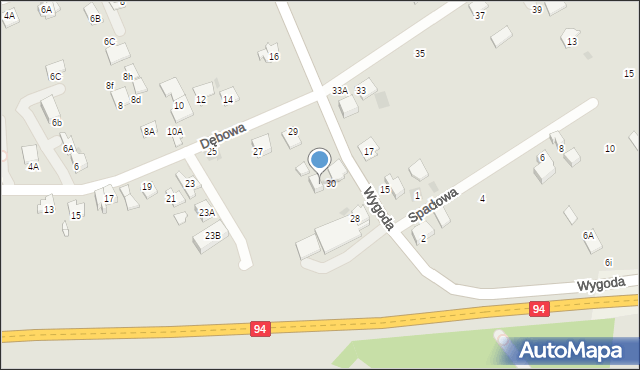 Wieliczka, Wygoda, 30A, mapa Wieliczka
