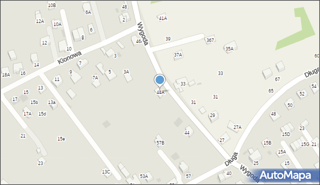 Wieliczka, Wygoda, 44A, mapa Wieliczka