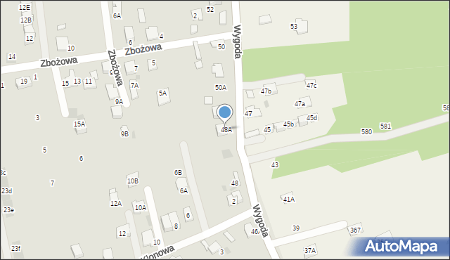 Wieliczka, Wygoda, 48A, mapa Wieliczka