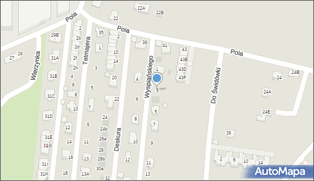 Wieliczka, Wyspiańskiego Stanisława, 3, mapa Wieliczka