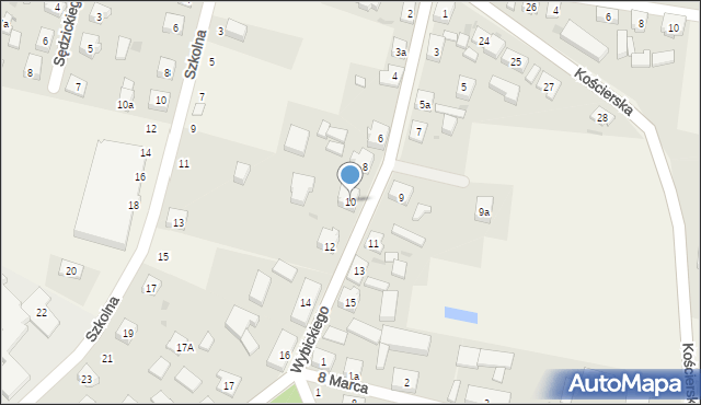 Wielki Klincz, Wybickiego Józefa, gen., 10, mapa Wielki Klincz