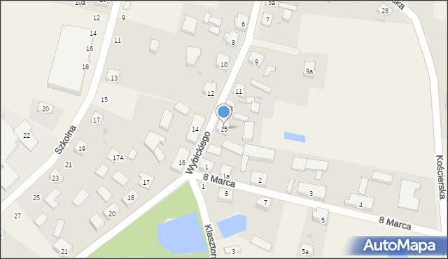 Wielki Klincz, Wybickiego Józefa, gen., 15, mapa Wielki Klincz