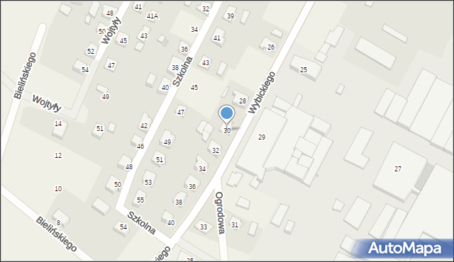 Wielki Klincz, Wybickiego Józefa, gen., 30, mapa Wielki Klincz