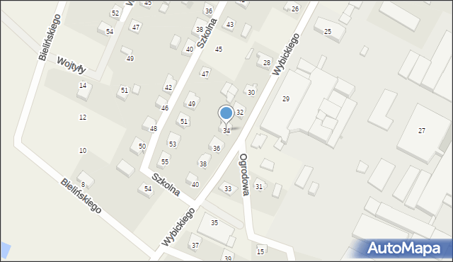 Wielki Klincz, Wybickiego Józefa, gen., 34, mapa Wielki Klincz