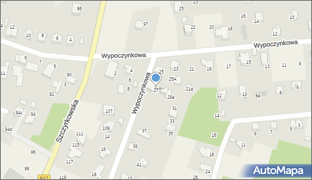 Wilkowice, Wypoczynkowa, 27, mapa Wilkowice
