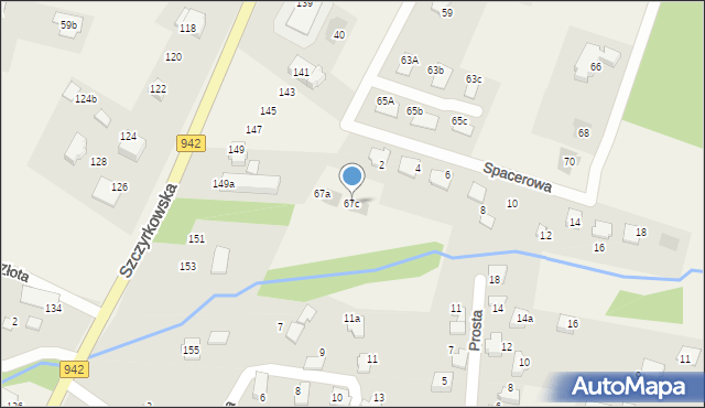 Wilkowice, Wypoczynkowa, 67c, mapa Wilkowice