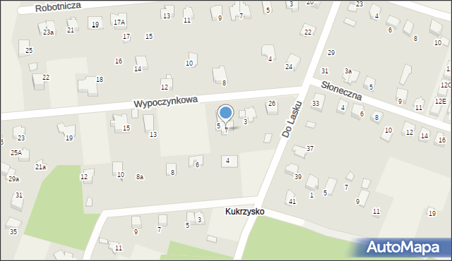 Wilkowice, Wypoczynkowa, 7, mapa Wilkowice