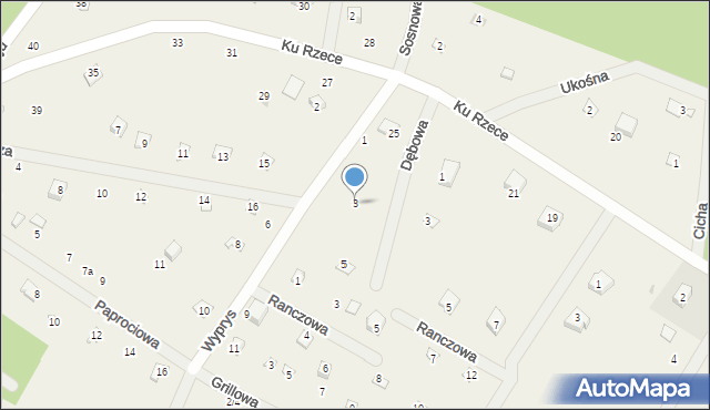 Władysławów, Wyprys, 3, mapa Władysławów