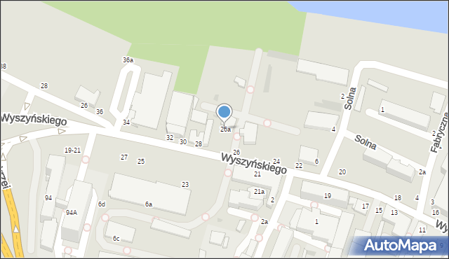 Włocławek, Wyszyńskiego Stefana, ks. prym. kard., 26a, mapa Włocławka