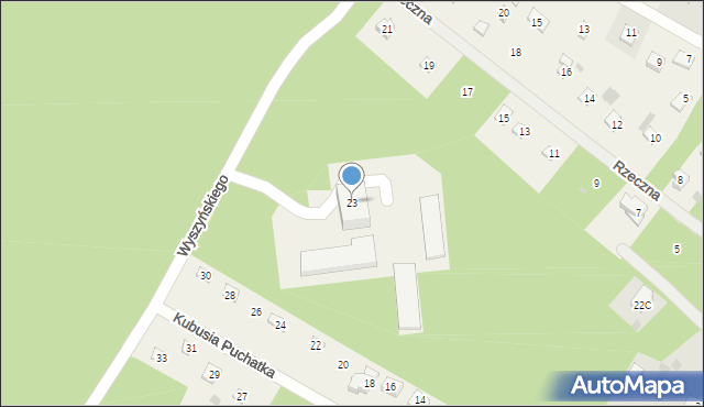 Włodzimierzów, Wyszyńskiego Stefana, ks. kard., 23, mapa Włodzimierzów