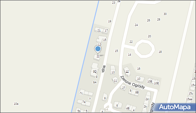 Wola Mrokowska, Wygodna, 11, mapa Wola Mrokowska