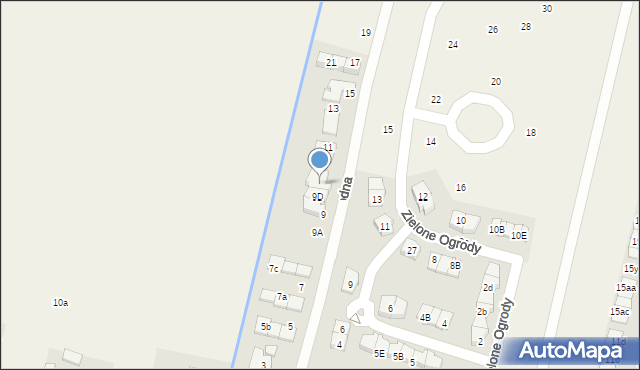 Wola Mrokowska, Wygodna, 9E, mapa Wola Mrokowska