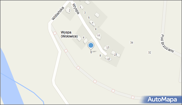 Wołowice, Wyspa, 6, mapa Wołowice