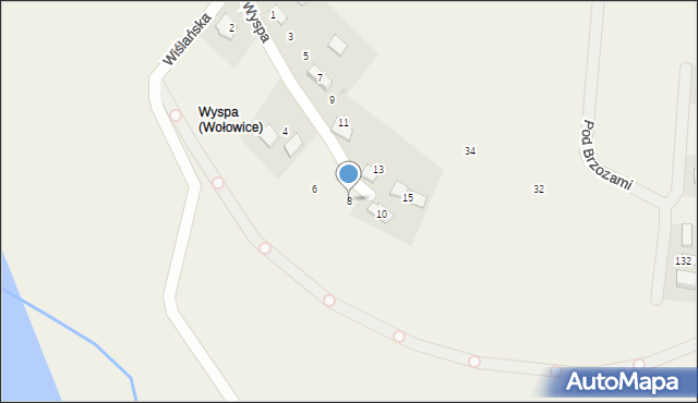 Wołowice, Wyspa, 8, mapa Wołowice