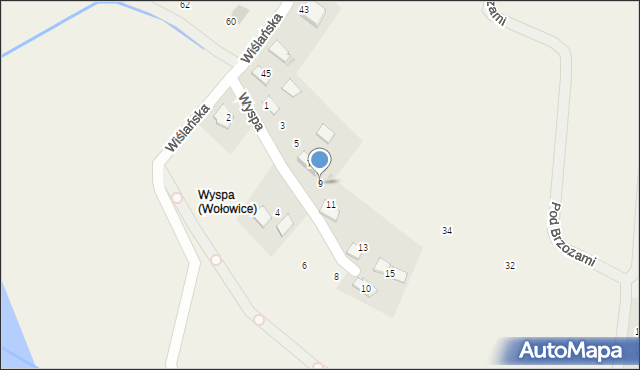 Wołowice, Wyspa, 9, mapa Wołowice