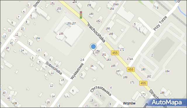 Wrocław, Wykładowa, 1, mapa Wrocławia