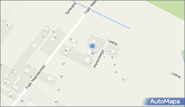 Wszebory, Wysockiego Piotra, 2a, mapa Wszebory