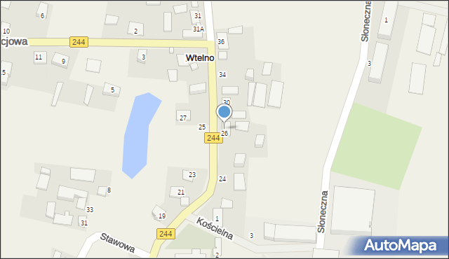 Wtelno, Wyczółkowskiego Leona, 28, mapa Wtelno