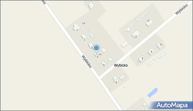 Wybicko, Wybicko, 4a, mapa Wybicko