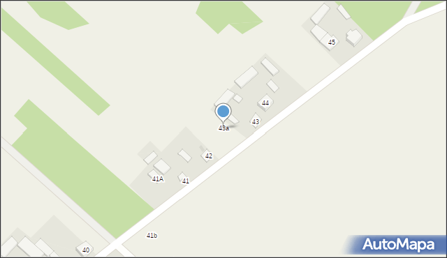 Wyborów, Wyborów, 43a, mapa Wyborów