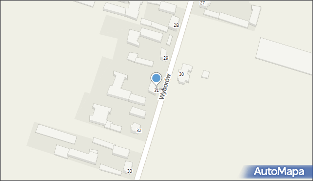 Wyborów, Wyborów, 31, mapa Wyborów