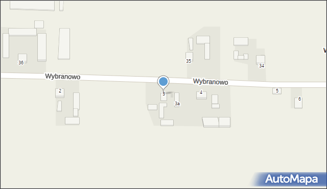 Wybranowo, Wybranowo, 3, mapa Wybranowo