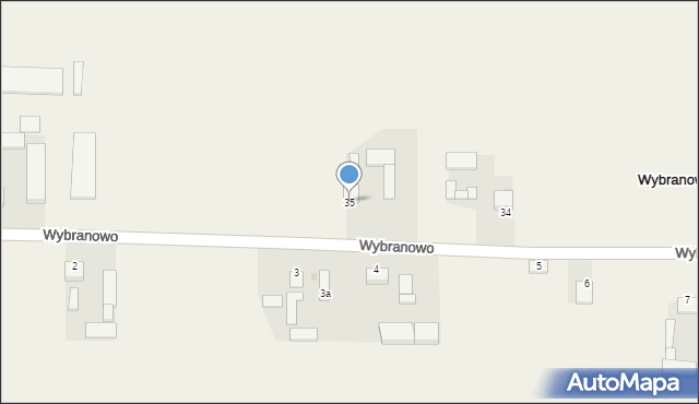 Wybranowo, Wybranowo, 35, mapa Wybranowo