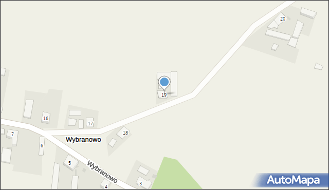 Wybranowo, Wybranowo, 19, mapa Wybranowo