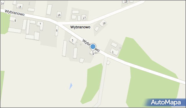 Wybranowo, Wybranowo, 4, mapa Wybranowo