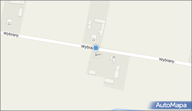 Wybrany, Wybrany, 19, mapa Wybrany