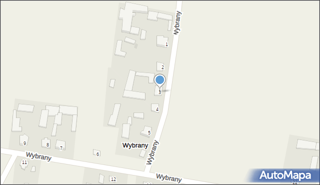 Wybrany, Wybrany, 3, mapa Wybrany