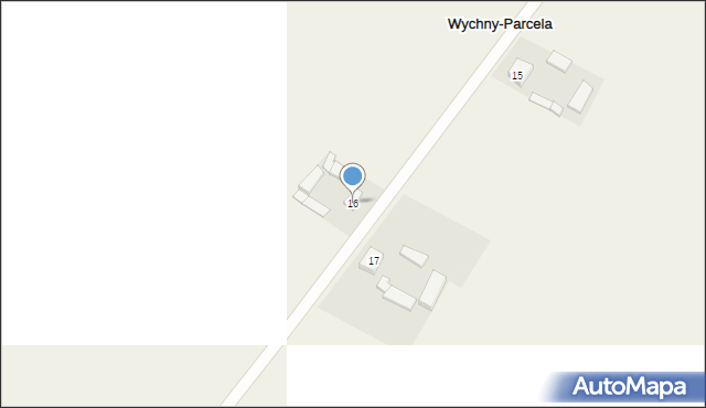 Wychny, Wychny, 16, mapa Wychny