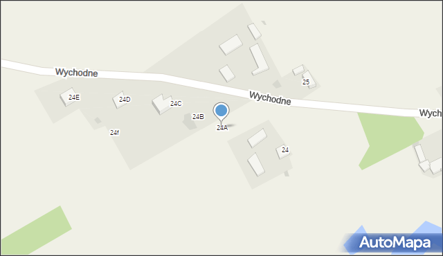 Wychodne, Wychodne, 24A, mapa Wychodne