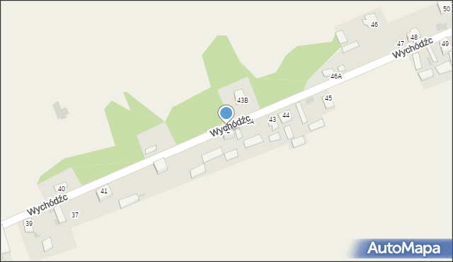 Wychódźc, Wychódźc, 42, mapa Wychódźc