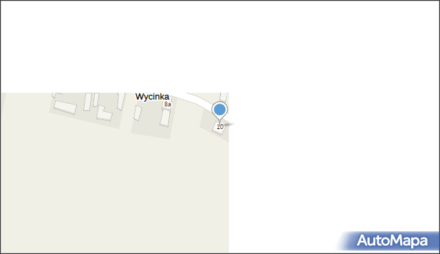 Wycinka, Wycinka, 10, mapa Wycinka