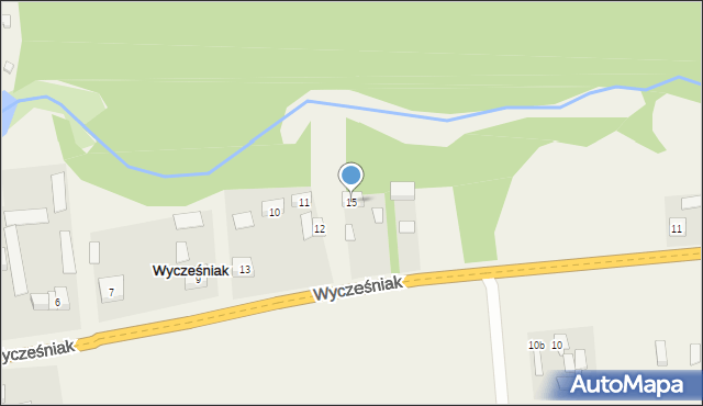 Wycześniak, Wycześniak, 15, mapa Wycześniak