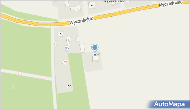 Wycześniak, Wycześniak, 6a, mapa Wycześniak