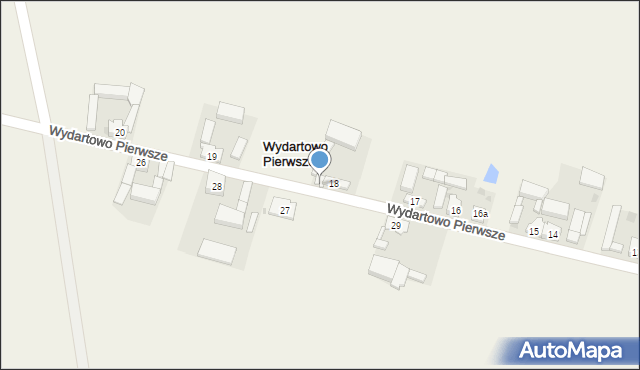 Wydartowo Pierwsze, Wydartowo Pierwsze, 18a, mapa Wydartowo Pierwsze